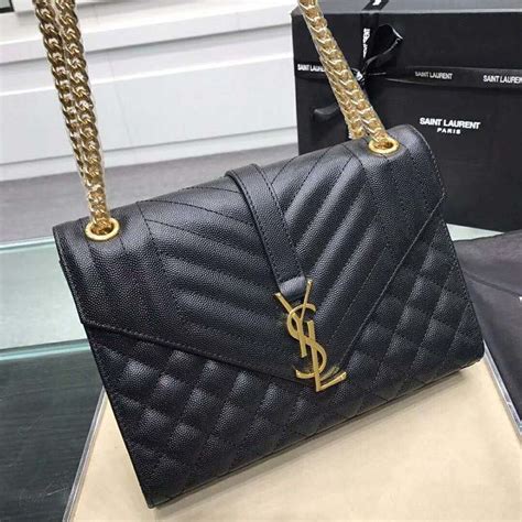 ysl mixed matelasse envelope bag|YSL envelope medium chain bag.